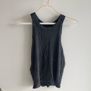 WSLY Grey ribbed Tank Top